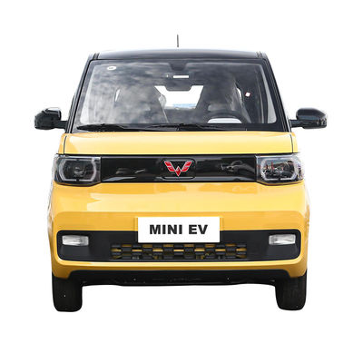 China Mini Car 4 Seater Hatchback 3 Door Electric Car Pure Yellow