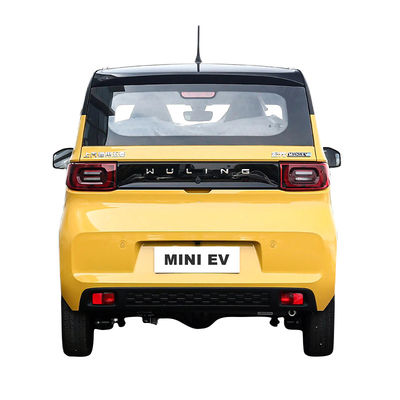 China Mini Car 4 Seater Hatchback 3 Door Electric Car Pure Yellow