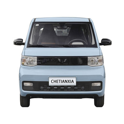 Stylish pure Mini EV Cars Wuling Hongguang safety 4 seater small car